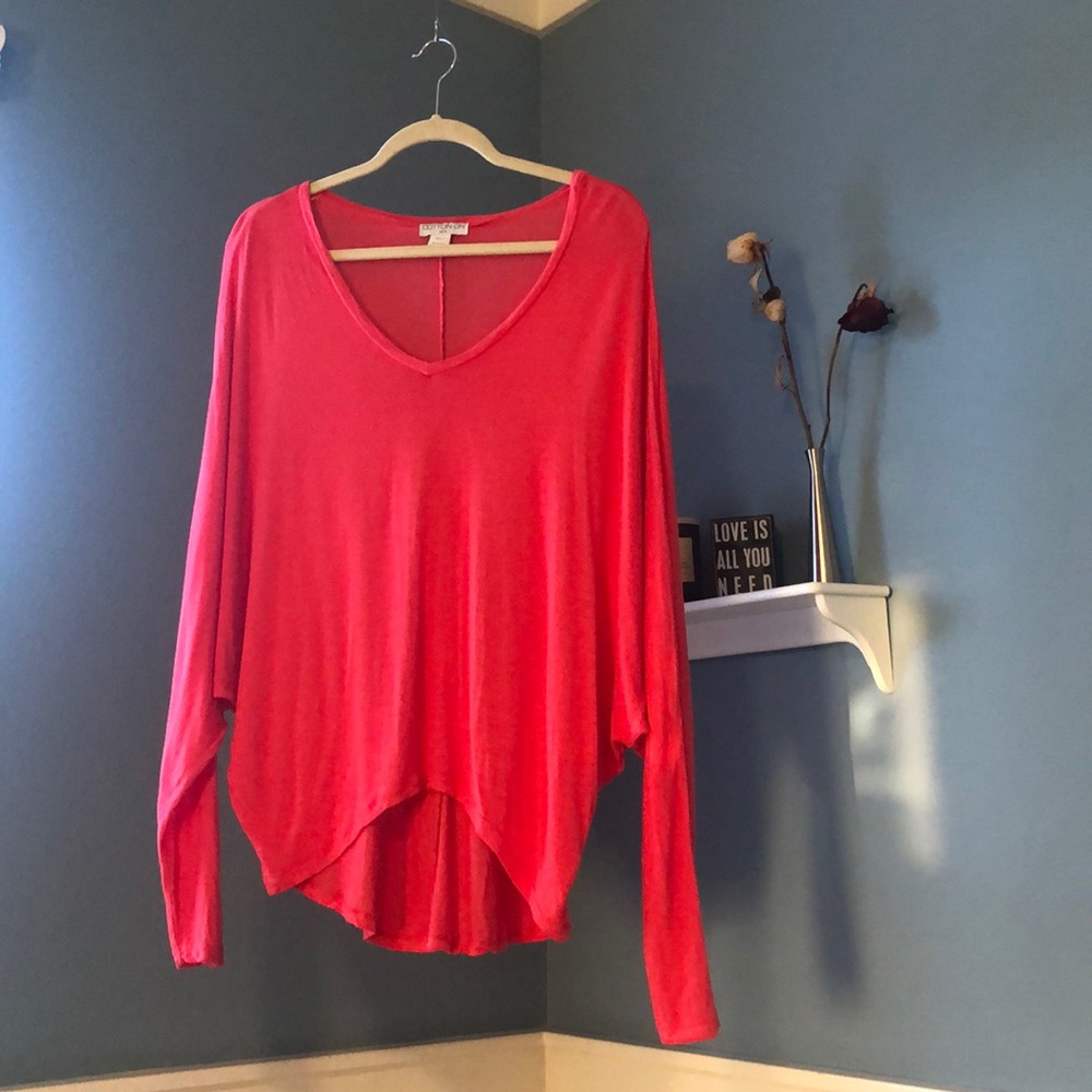 Women’s long sleeved red shirt